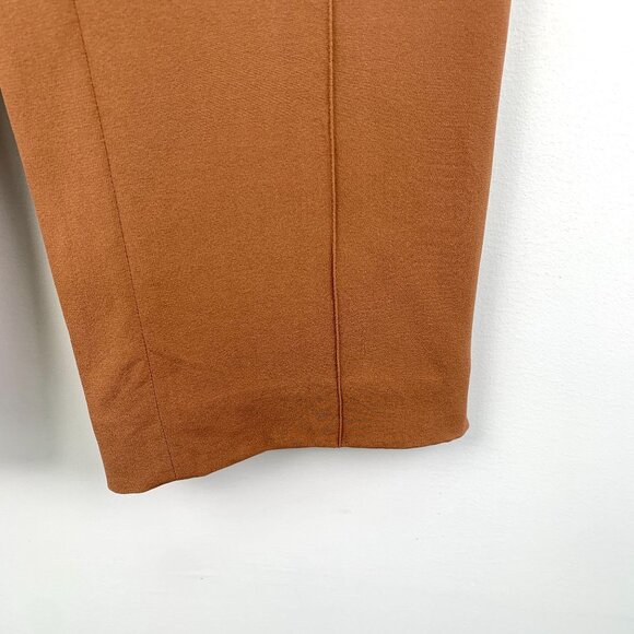CHLOE French Made Marron Rouge Silk Elastane Casual Pants Size 36 Dark Brown - Picture 5 of 7